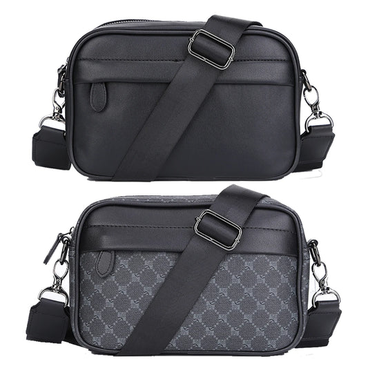 Messenger Sling Bag for Men | PU Small Zipper Crossbody Pouch Luxegan