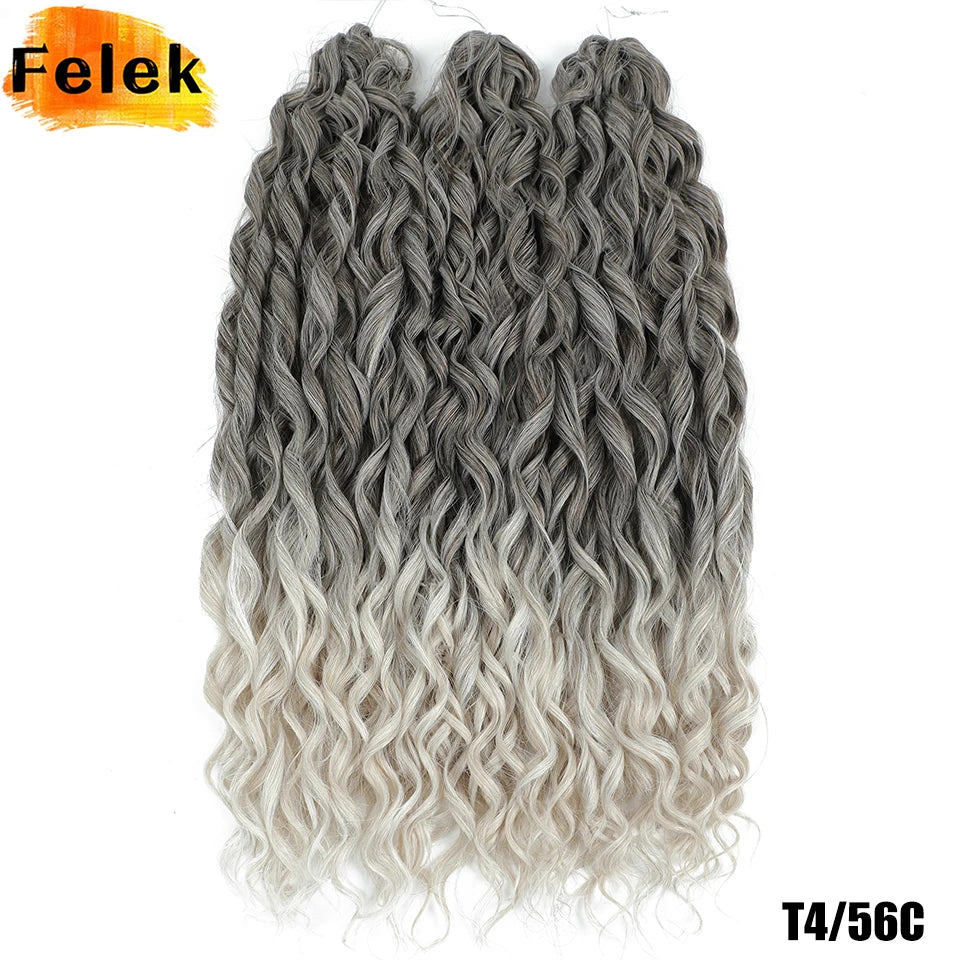 Jessica Hair Deep Wavy Twist Crochet Hair 22 Inch | 100G | 54 Colors | 3 Packs/Lot