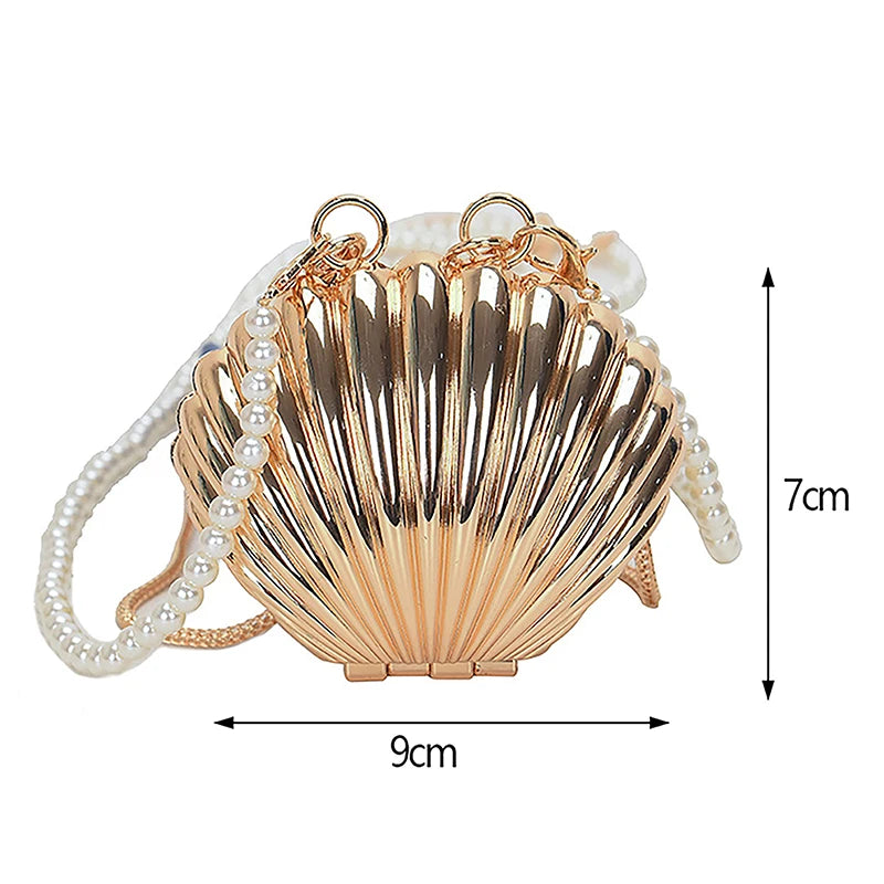 Pearl Mini Lipstick Shell Bag | Sophisticated "Petite" Silhouette | Elegant PVC Crossbody Mini - view 7