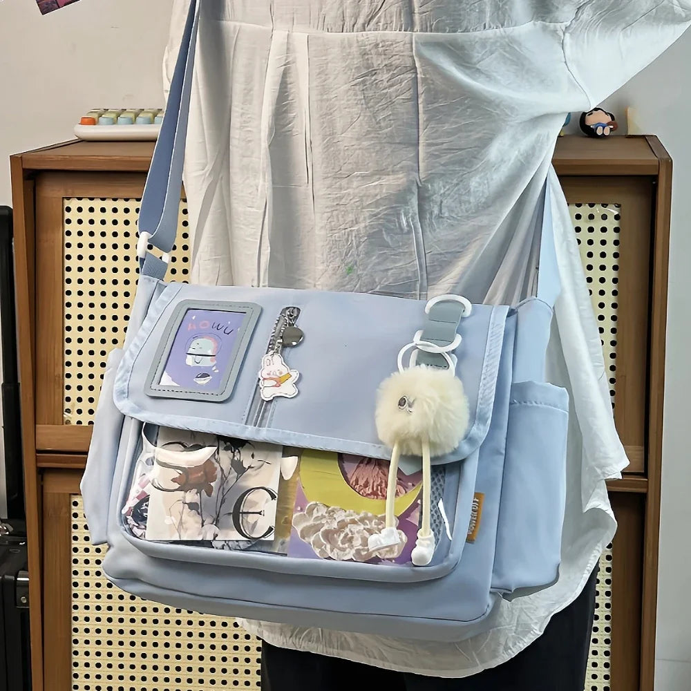 Polyester Solid Itabag | Moderate Harajuku Y2K Satchel Bag Luxegan