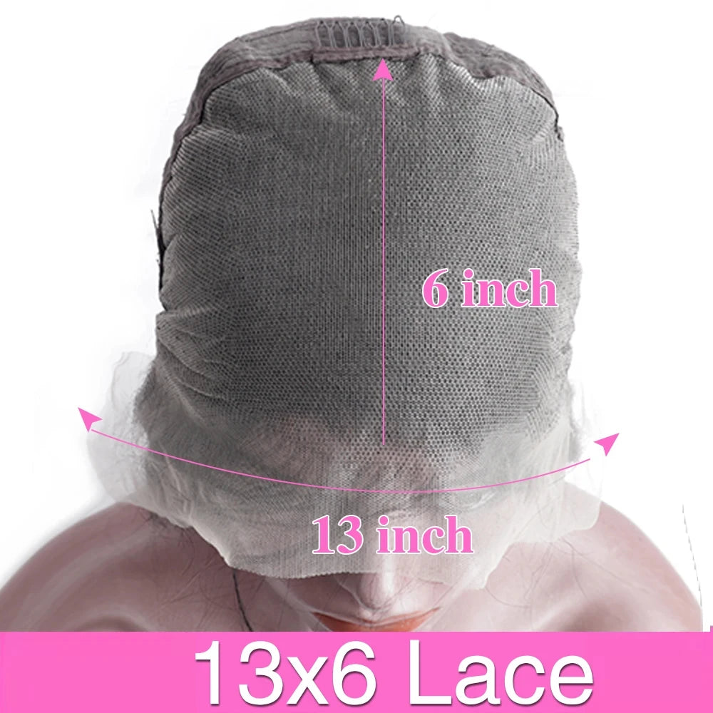 Deep Wave HD Lace Frontal Human Hair Wig | Sophisticated 200% Density Water Curly Gown | Elegant "Full Lace Front" Silhouette | "Dignified" 13x6 Transparent Swiss Lace for Radiant Versatile Styling Luxegan