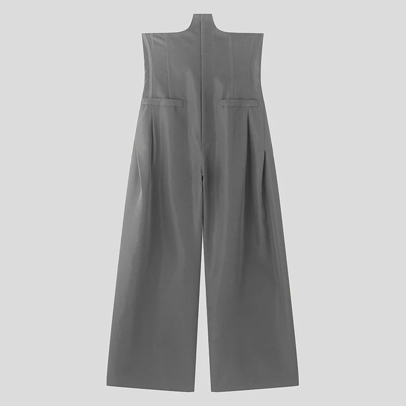 Deconstruction Design Long Trousers | Sophisticated High-Waist Loose Silhouette | Elegant "Full-Length" Casual Bottoms | "Dignified" Elastic Waist Wide-Leg Pants for Radiant Versatile Styling Luxegan