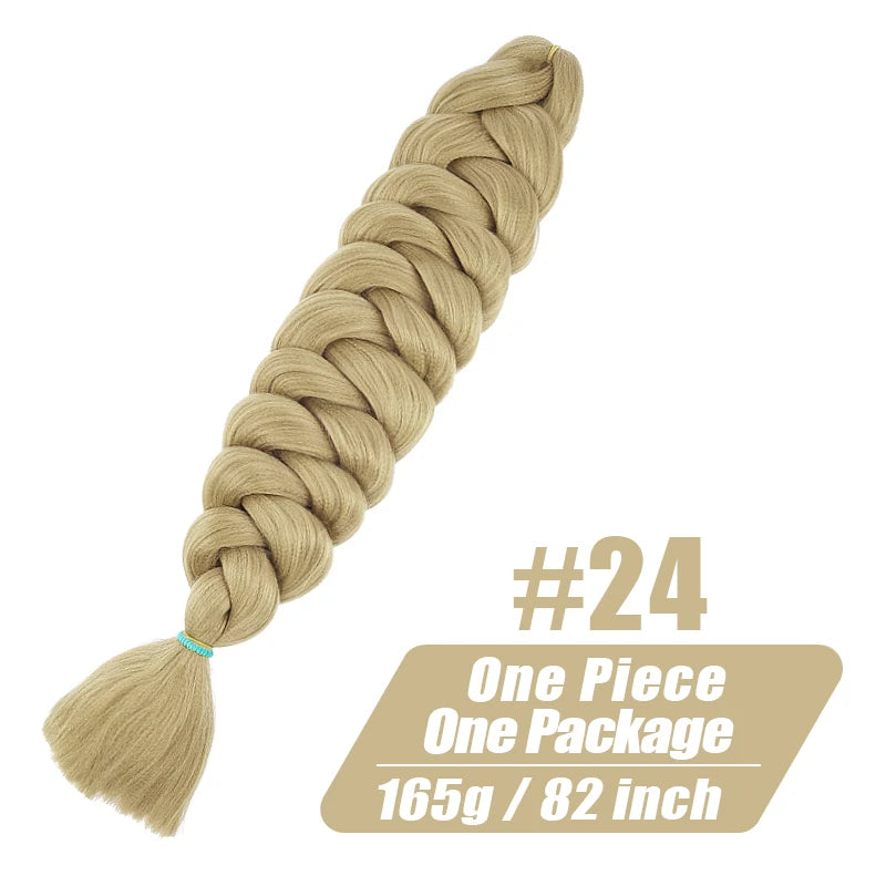 82-Inch XP Crochet Jumbo Braiding Hair – Pre-Stretched Kanekalon | Kinky Straight | 30 Colors | 1 - view 31