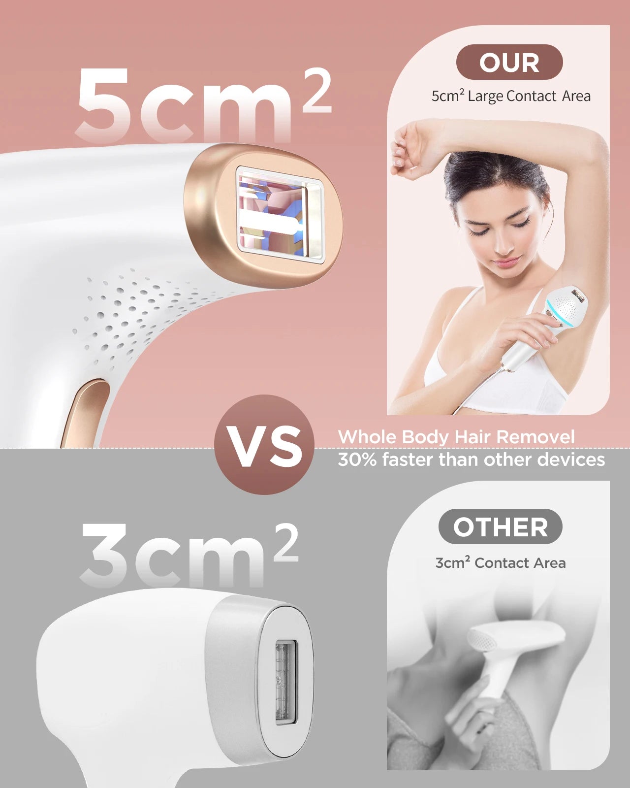 3-in-1 Painless IPL Laser Epilator | Sophisticated "Permanent Depilador" Silhouette | Elegant 999,900 Flash Hair Remover | "Dignified" High-Performance Electric Device for Radiant Versatile Styling Luxegan