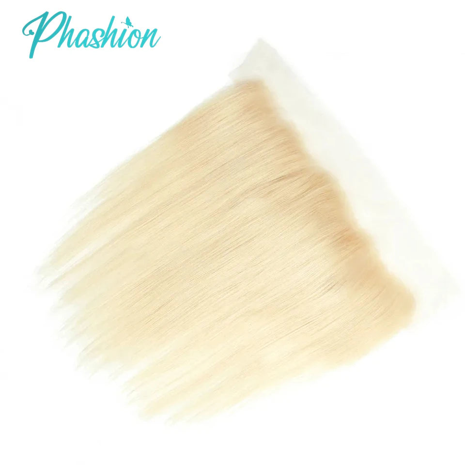 Phashion Blonde 5x5 Lace Closure 613 StraightWave 13x4 Lace Frontal Human Hair Hd Transparent  Pre Plucked Brazilian Remy Hair
