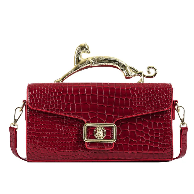 Popular Women's Shell Crossbody Bag | Sophisticated "Lock Catch" Silhouette | High-End Female Fashion Shoulder Bag | "Dignified" High-Performance PU Purse for Radiant Versatile Styling Luxegan