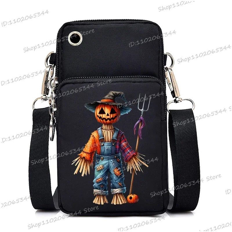 Mini Mobile Phone Bag | Gothic Doll Pattern Crossbody Bag Luxegan