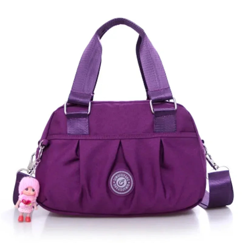 Waterproof Oxford Large Capacity Travel Duffle | Women’s Fashion Travel Shoulder Bag | Durable Versatile Shopping Tote | High-Quality Oxford Cloth Weekend Valise Luxegan