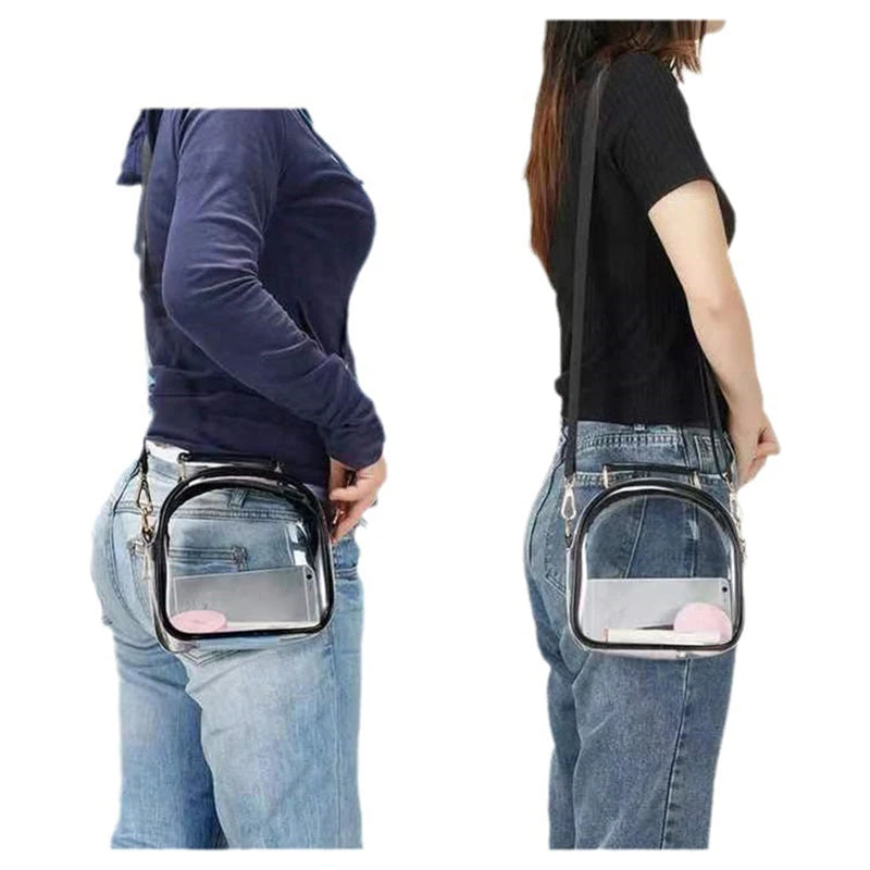 Transparent Crossbody Bag | Waterproof PVC Messenger & Handbag Luxegan
