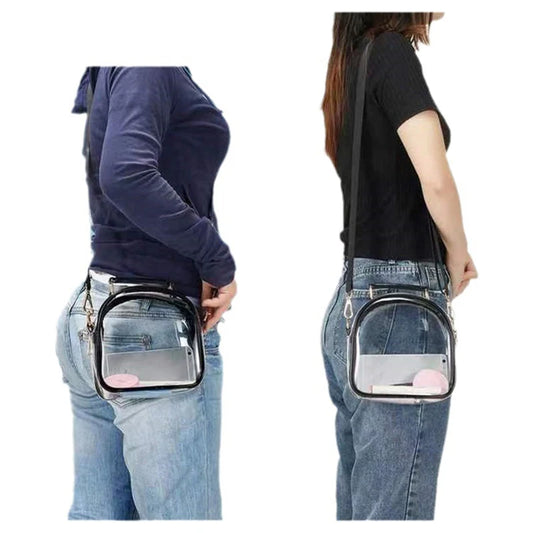 Transparent Crossbody Bag | Waterproof PVC Messenger & Handbag Luxegan
