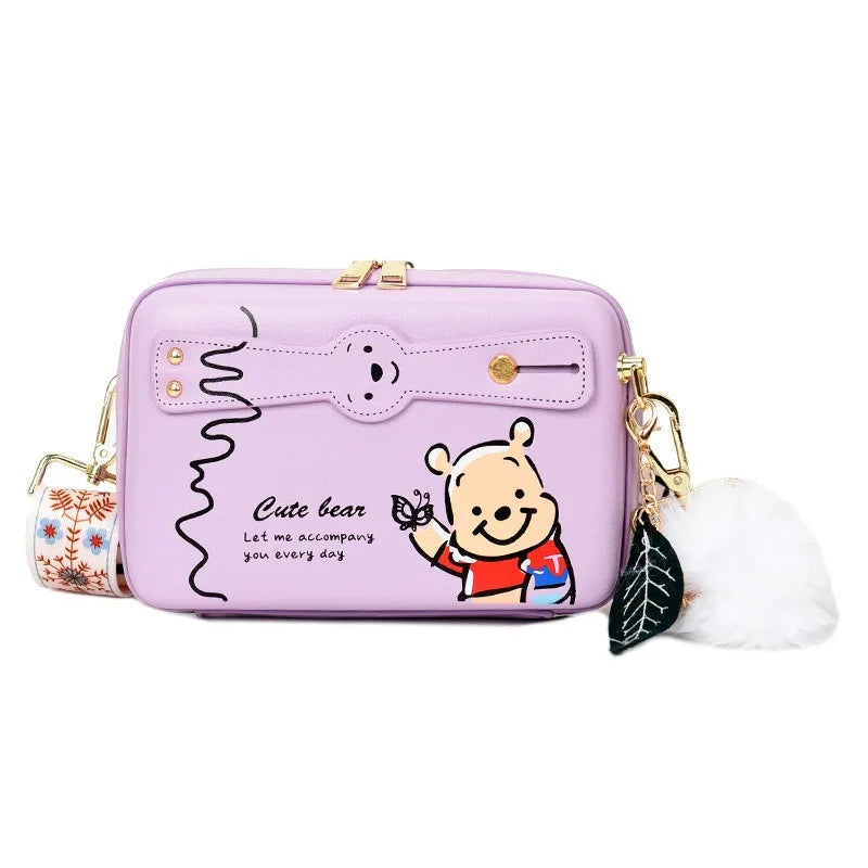 Disney Winnie the Pooh Shoulder Bag | Fashion Cartoon Print Crossbody Bag Luxegan