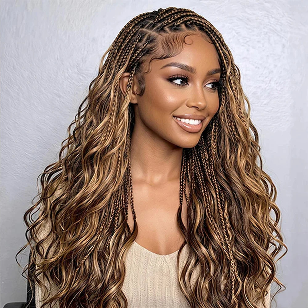 Highlight P427 Body Wave Feather Crochet Human Hair – Double Drawn Miracle Knots Boho Braids - view 5