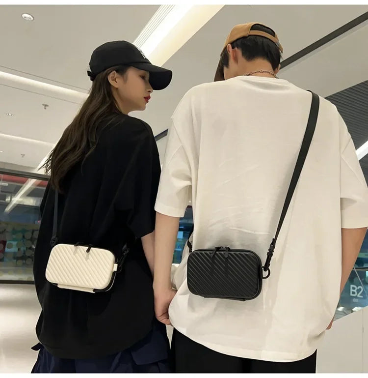 Simple Lightweight Box Bag | Unisex Diagonal Shoulder & Messenger Bag Luxegan