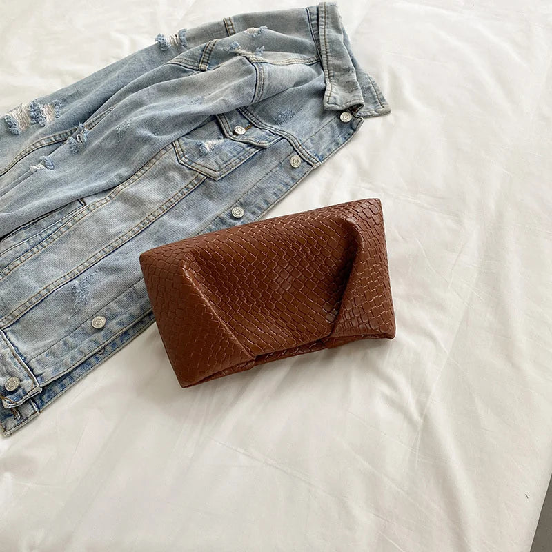 Bolso de mano multifuncional de moda para mujer, cartera de noche con patrón en relieve, gran capacidad, bolsillo para teléfono, monedero de lujo para mujer