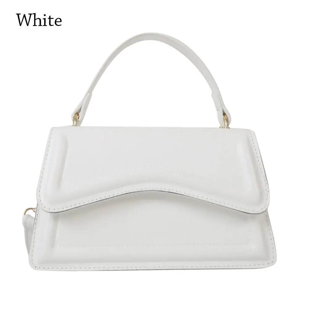 High Quality Solid Color Small Square Crossbody Tote Luxegan
