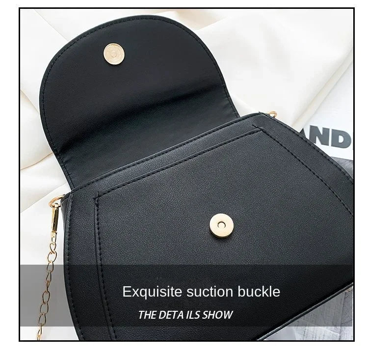 Sailor Moon Inspired Luna Cat Bag | Sophisticated PU Leather Square Shoulder Purse | Elegant Black Chain-Strap Messenger | "Dignified" Soft Crossbody for Versatile Fashion Styling Luxegan