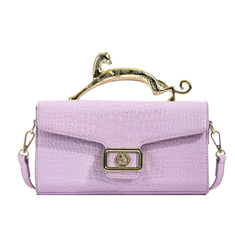 Popular Women's Shell Crossbody Bag | Sophisticated "Lock Catch" Silhouette | High-End Female Fashion Shoulder Bag | "Dignified" High-Performance PU Purse for Radiant Versatile Styling Luxegan