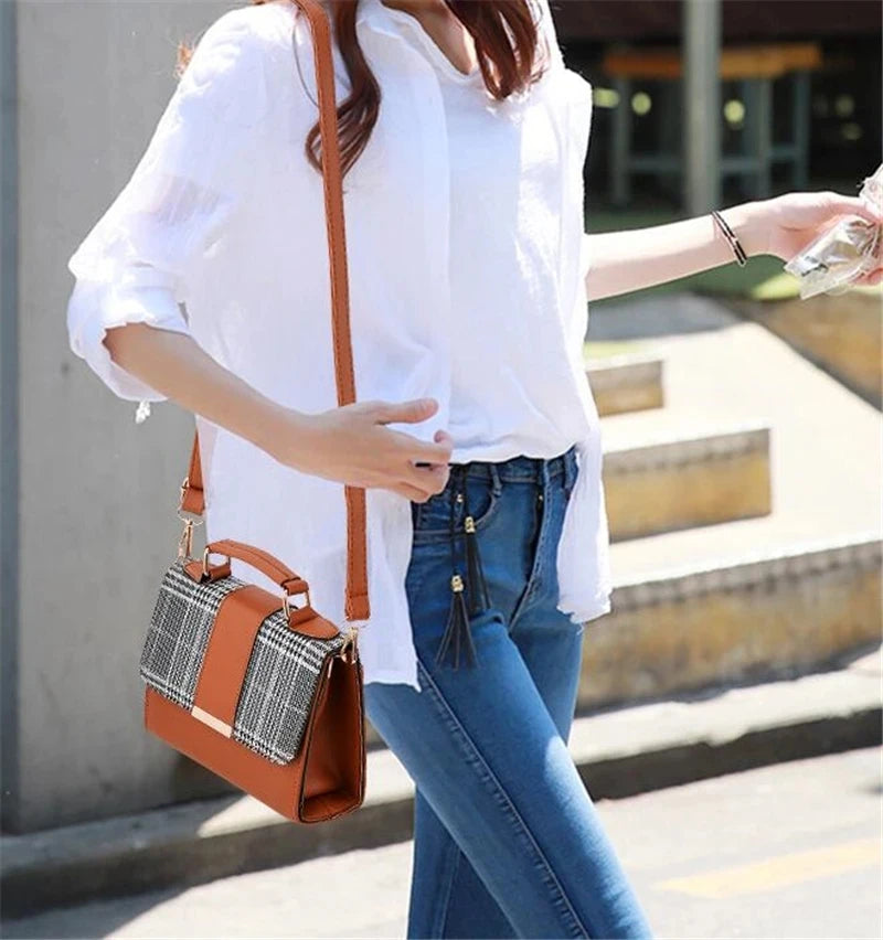 New Arrival Retro Women Handbag High Quality Ladies Crossbody Messenger Bags | PU Leather Female Flap Shoulder Bag Luxegan