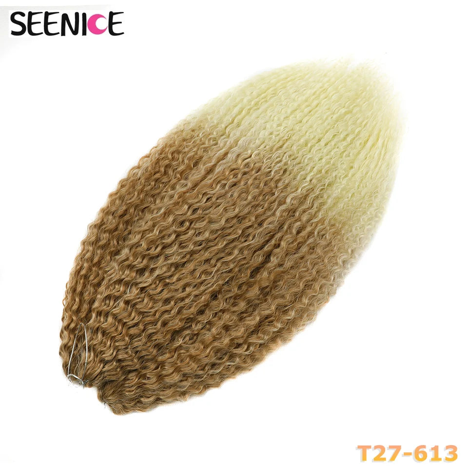 Afro Kinky Curly Crochet Braiding Hair Extensions – Ombre Synthetic Braids for Women | 20 & 28 - view 16