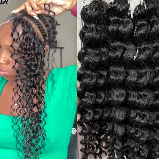 NABI Miracle Knots Pre-Separated Crochet Human Hair – Pixie Curl | Burmese Curl | Deep Wave | 14–24 Inch