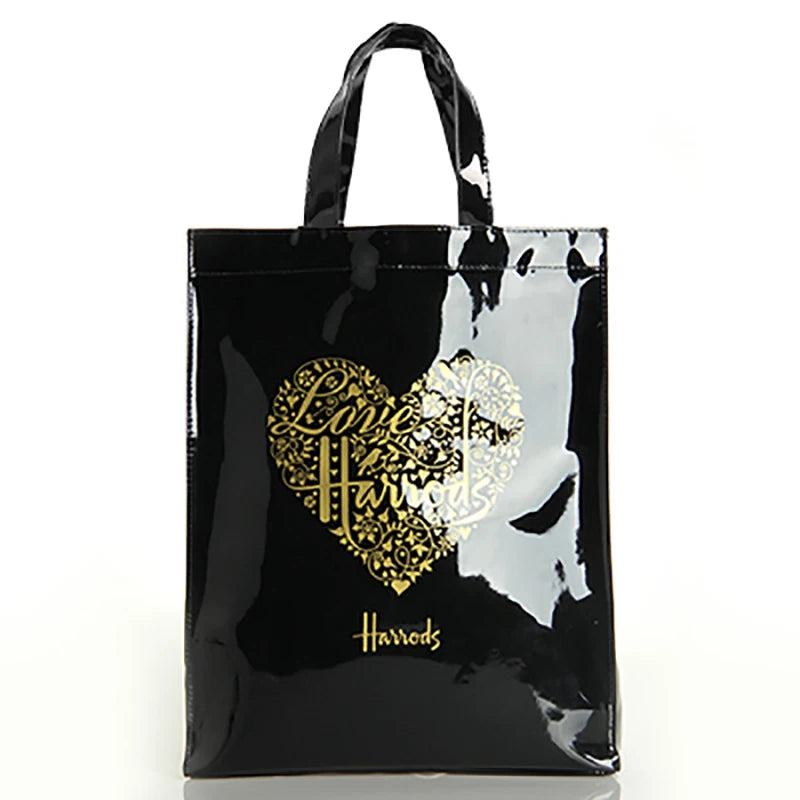 Hard Waterproof PVC Jelly Tote | Cartoon Print Zipper Shoulder Bag Luxegan