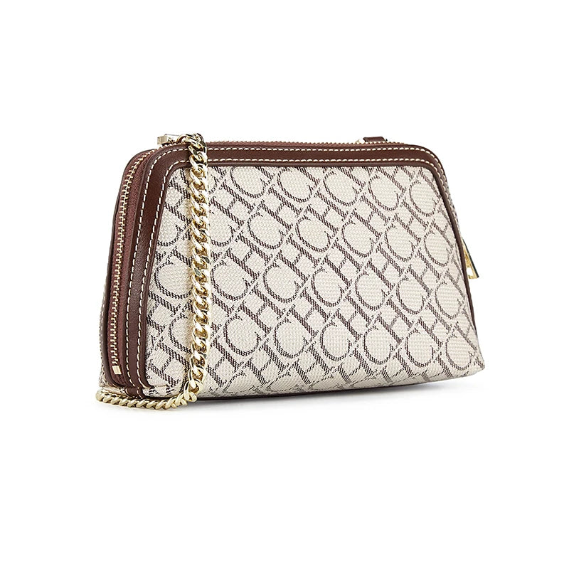 Shoulder Bag Fashion Retro Messenger Bag | Designer Light Luxury Crossbody Bag & Chain Suede Leather Bag (Chain Shoulder Bag) Luxegan