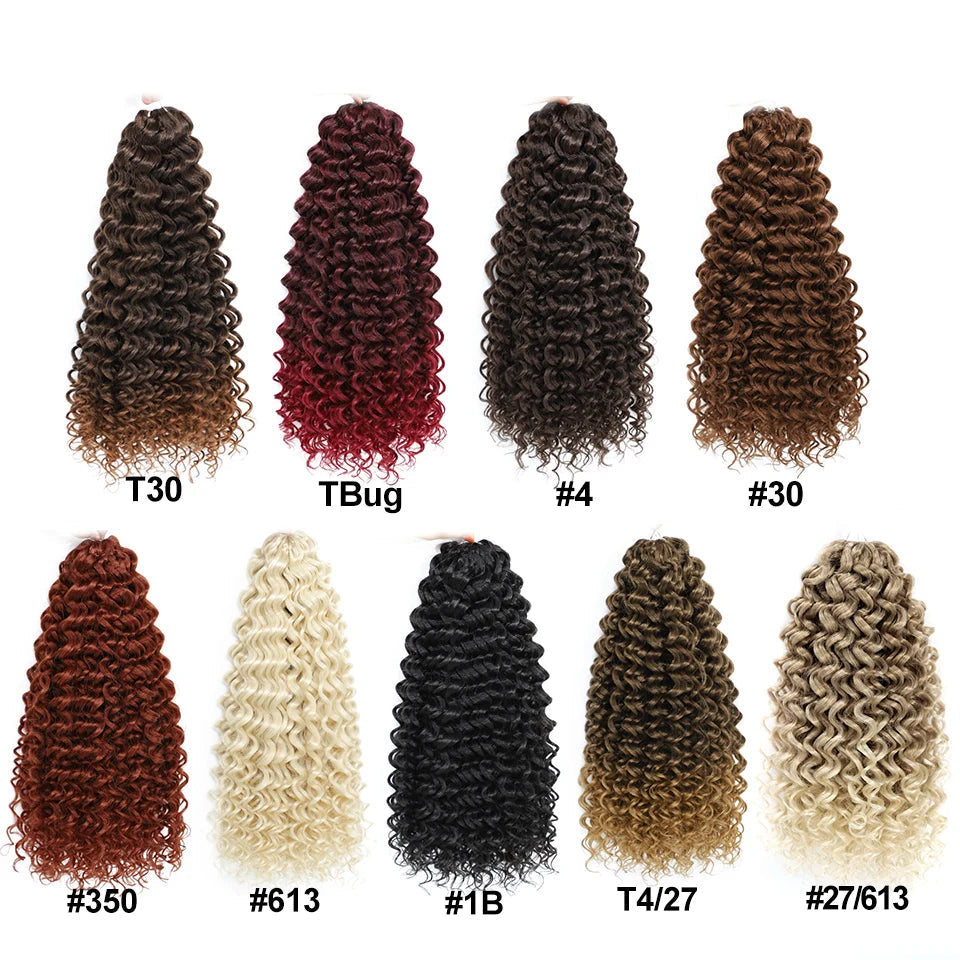 Deep Wavy Twist Crochet Hair | 14–22 Inch Luxegan