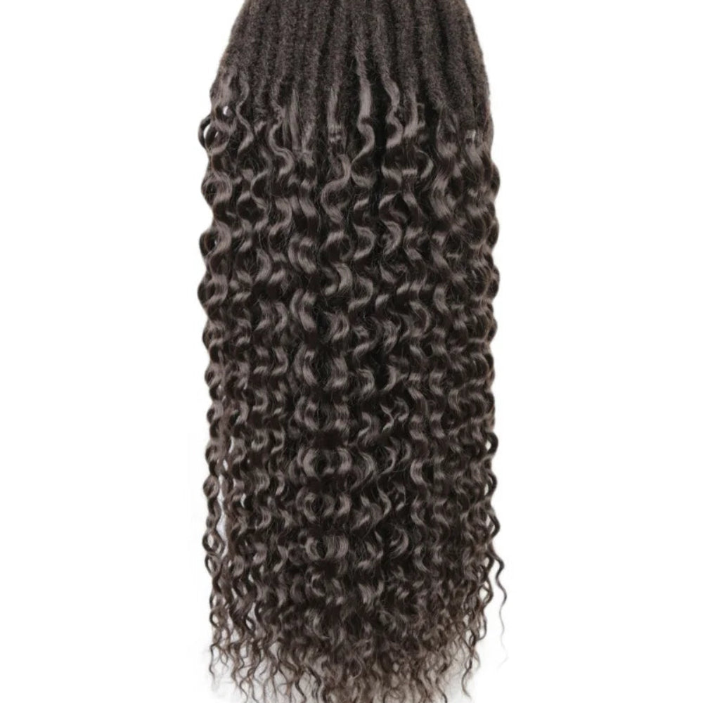 Synthetic Goddess Locs Crochet Braids Hair Extension – 18 Inch Pre-Looped Bohemian Deep Wave Curly - view 10
