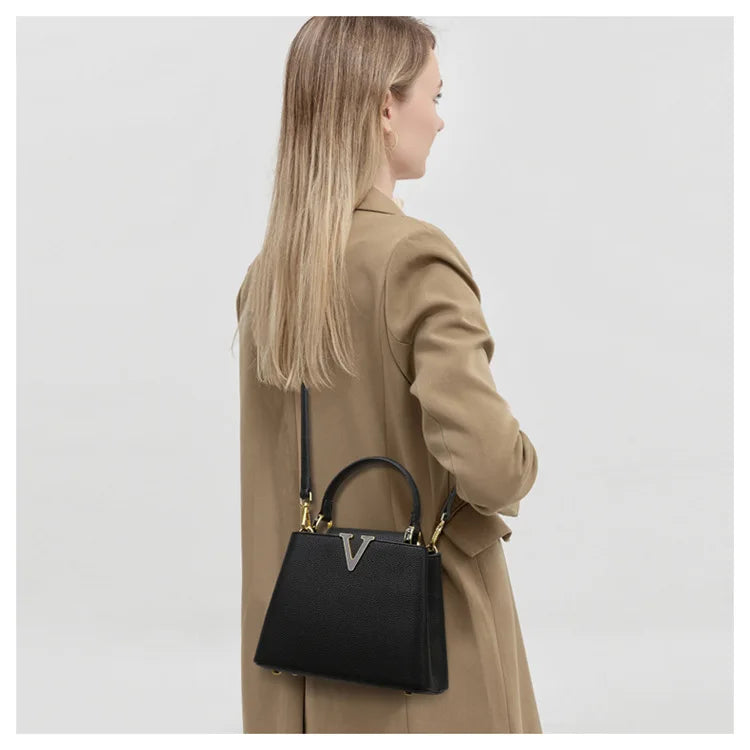 Soft PU Simple Commuter Crossbody | Exquisite High-End Sense Tote Luxegan