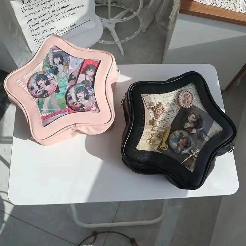 Original Cute Kawaii Ita Bag | Anime Five Pointed Star Two-dimensional Crossbody Bag &amp; Street Fashion Ulzzang Shoulder Bag Luxegan