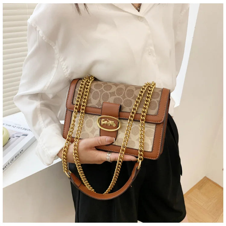 Fashion Chain Shoulder Bag | Classic Designer Crossbody Handbag Luxegan