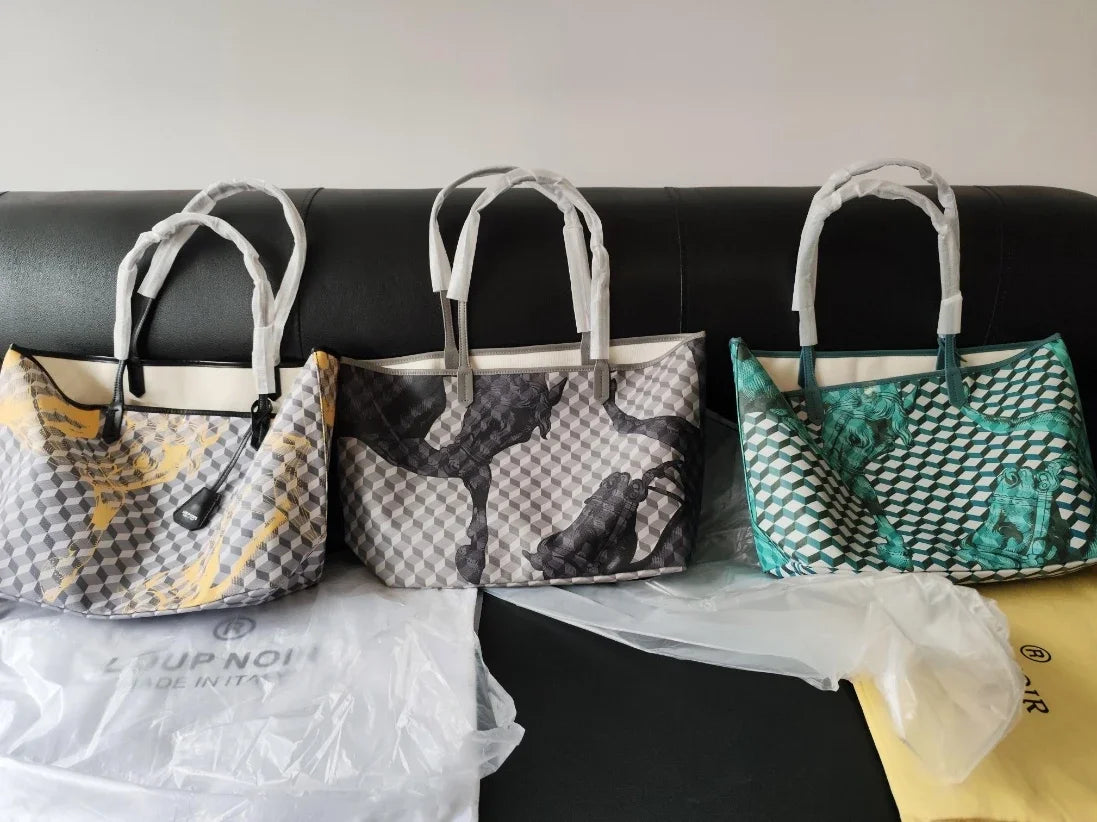 New Tote Bag for Women | Famous Brands Casual Totes & Large Capacity Noir Shoulder Bag (High Quality Genuine Leather) Luxegan