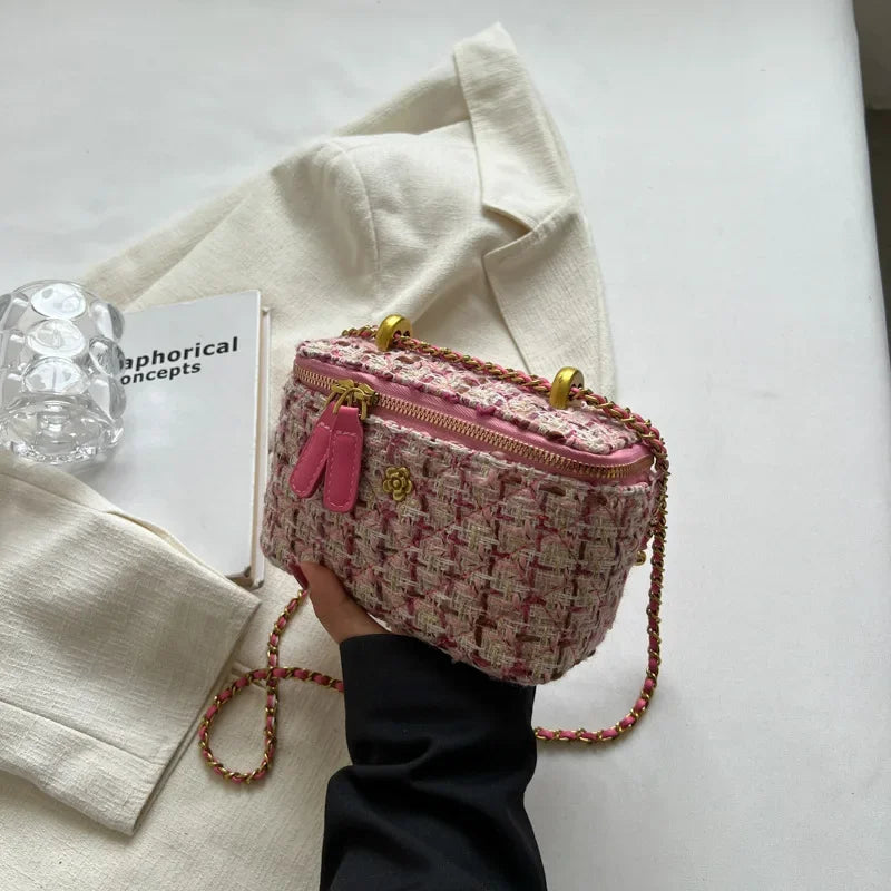 Women's Shoulder Bags | Popular Niche Crossbody Bag & Wool Chain Small Square Bag Luxegan