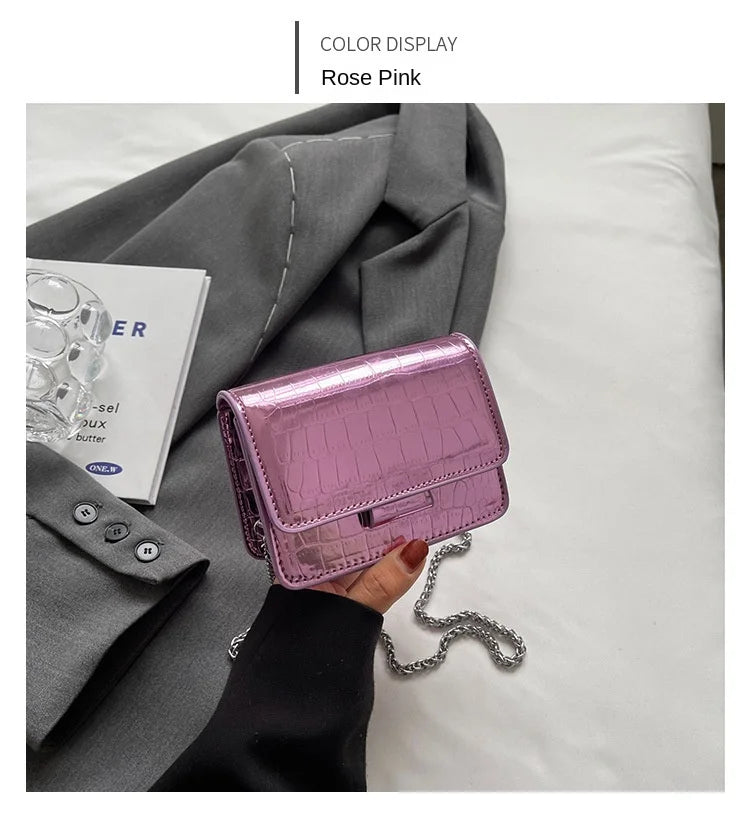 Super Popular Small Bag | Summer Fashion Versatile Chain Messenger Bag & Mini Square Sling Bag Luxegan