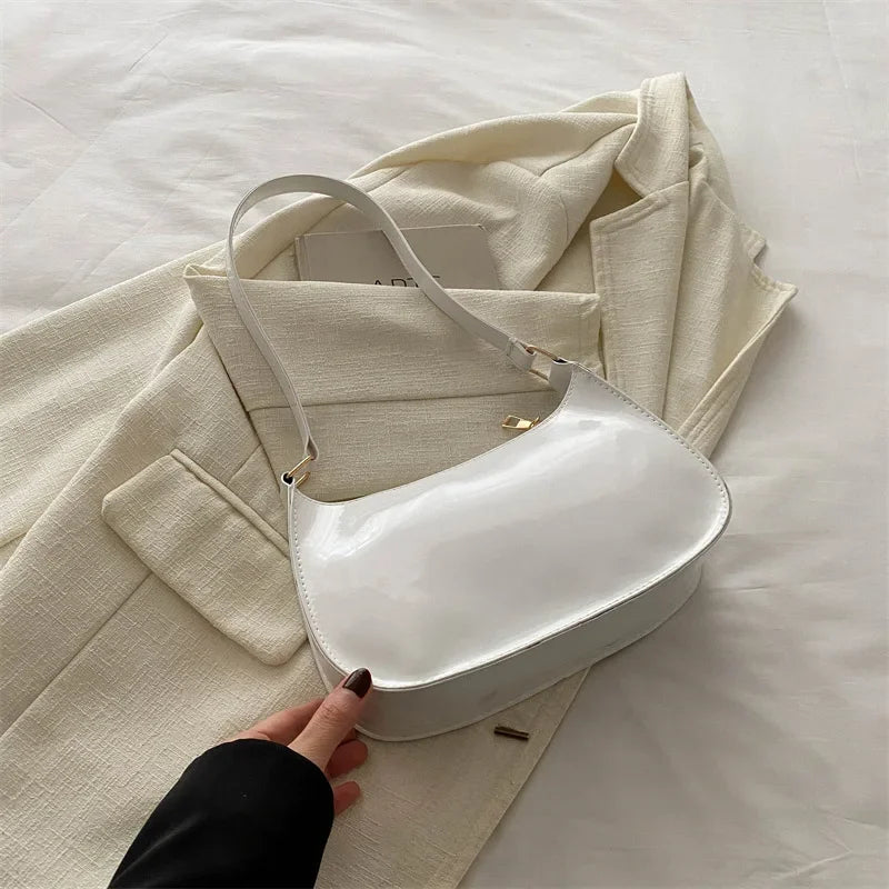 Spring Trendy Women's Solid Color Shoulder Bag | Versatile Small Square Design Luxegan