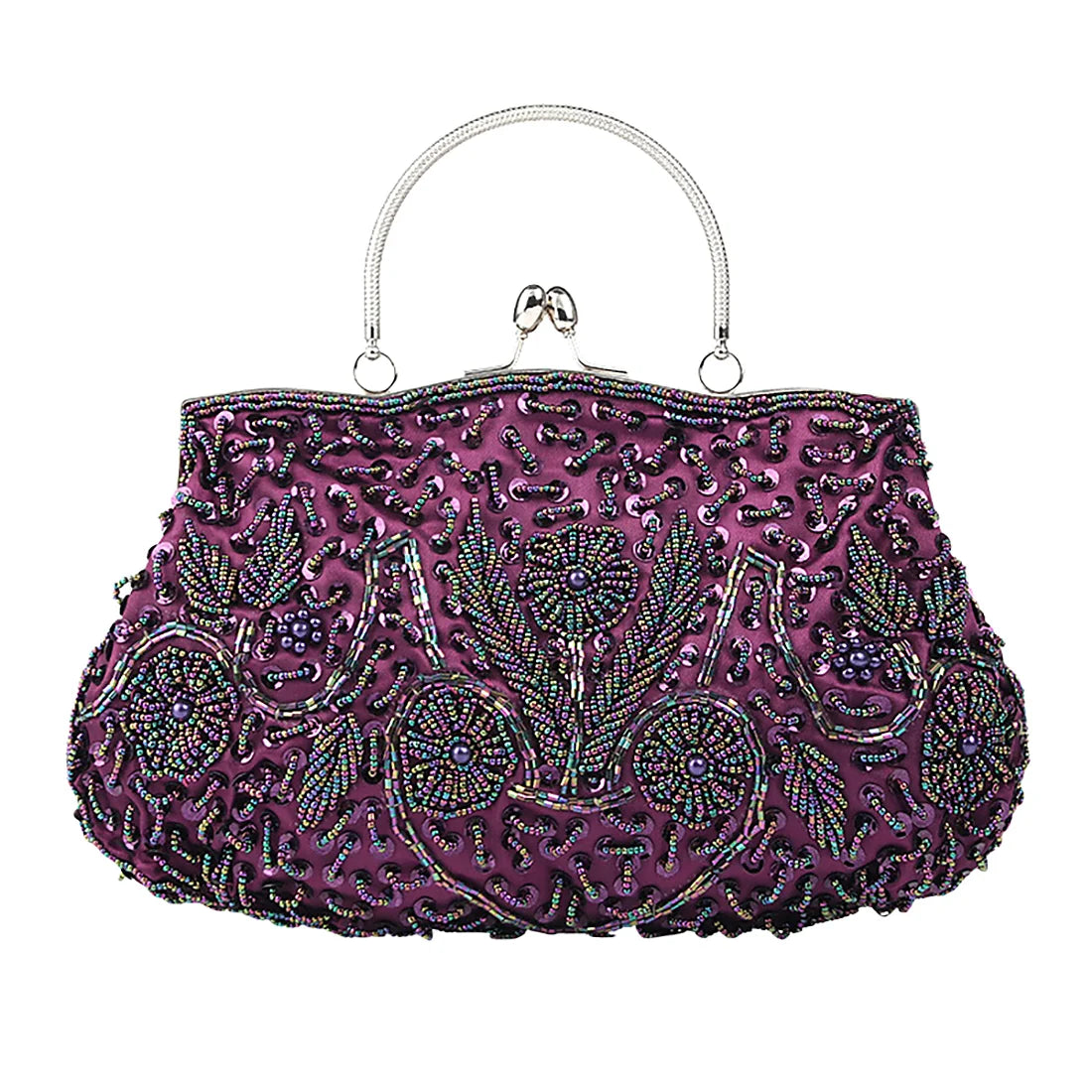 Women’s Retro Beaded Evening Banquet Handbag | Geometric Embroidered Bridal Clutch Purse | Sophisticated Acrylic Hard-Shell Crossbody Bag | Elegant Wedding & Party Satchel with Chain Strap Luxegan