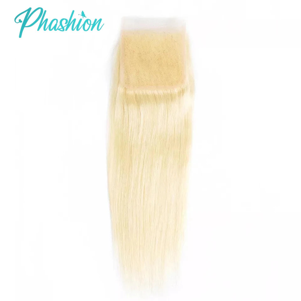 Phashion Blonde 5x5 Lace Closure 613 StraightWave 13x4 Lace Frontal Human Hair Hd Transparent  Pre Plucked Brazilian Remy Hair