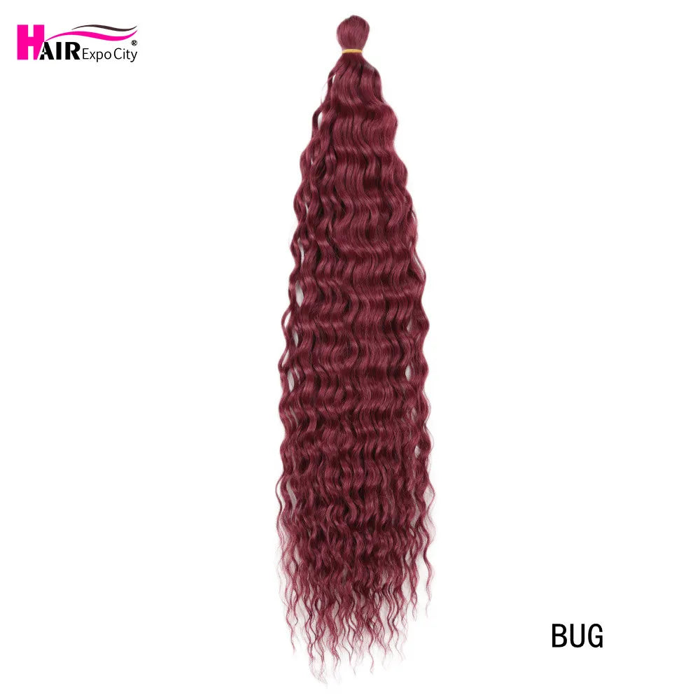 22 Inch Water Wave Twist Crochet Hair | Braiding Extensions