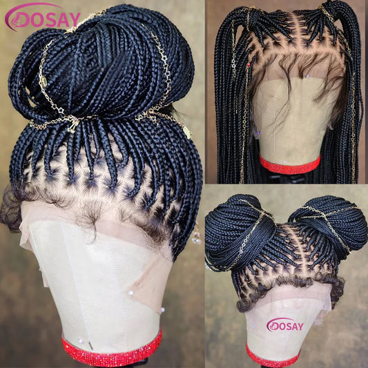 36 Inch Knotless Cornrow Box Braided Wig | HD Full Lace | Hand Tied