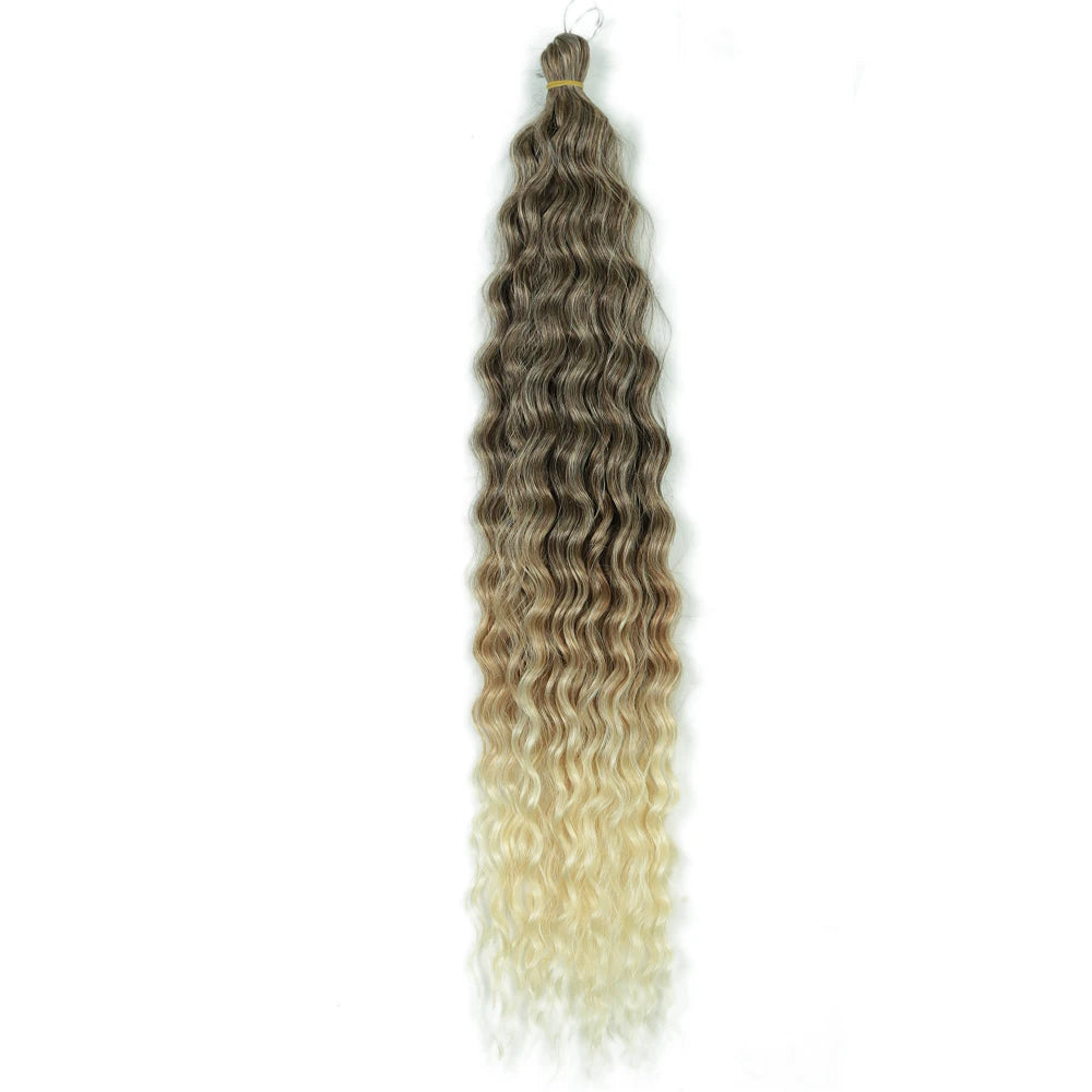 22 Inch Water Wave Twist Crochet Hair | Braiding Extensions