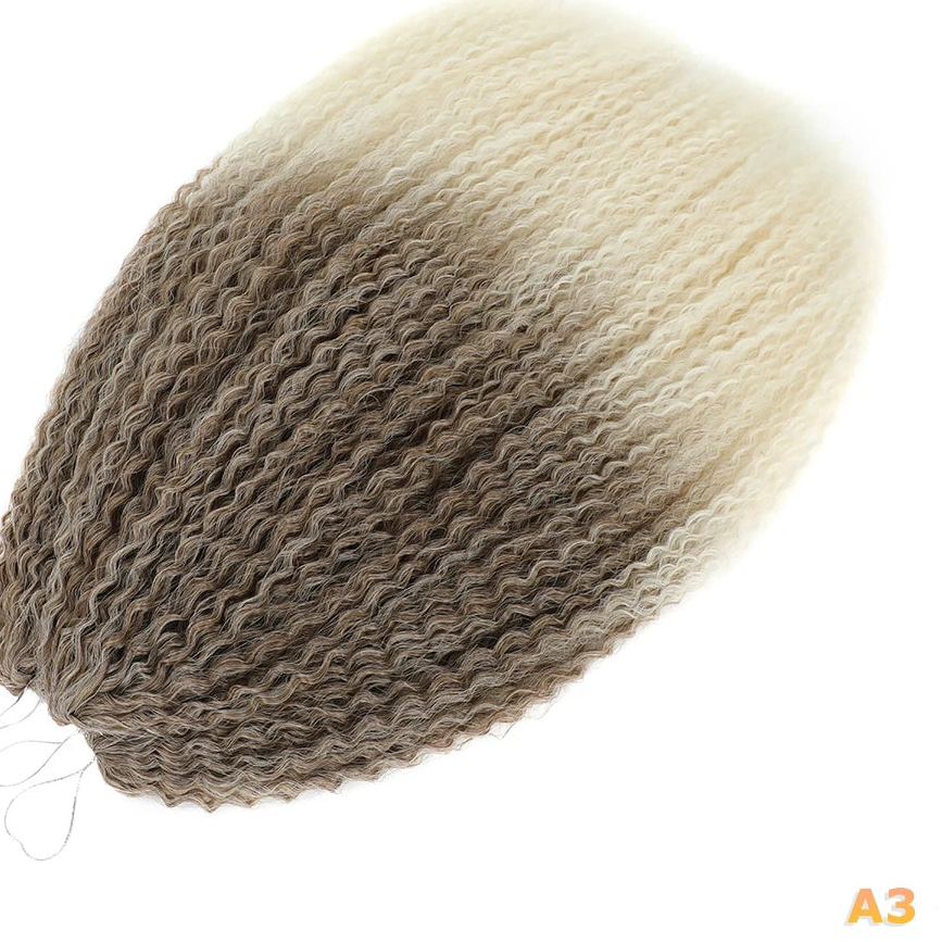 Afro Kinky Curly Crochet Hair Extensions – Kanekalon Ombre Braiding Hair 20–28in | 35 Strands/Pack - view 24