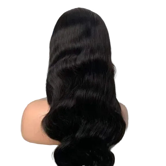 12A Grade Body Wave Human Hair Wig with Bangs | 100% Peruvian Remy Human Hair Glueless Wig | Fully Machine-Made High-Density Body Wave Wig for Women Luxegan