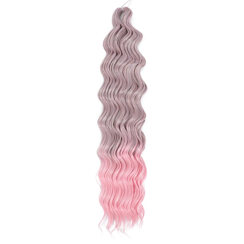 Anna Curls Loose Wave Synthetic Crochet Braiding Hair 24in | 50 Strands | 22 Colors - view 10