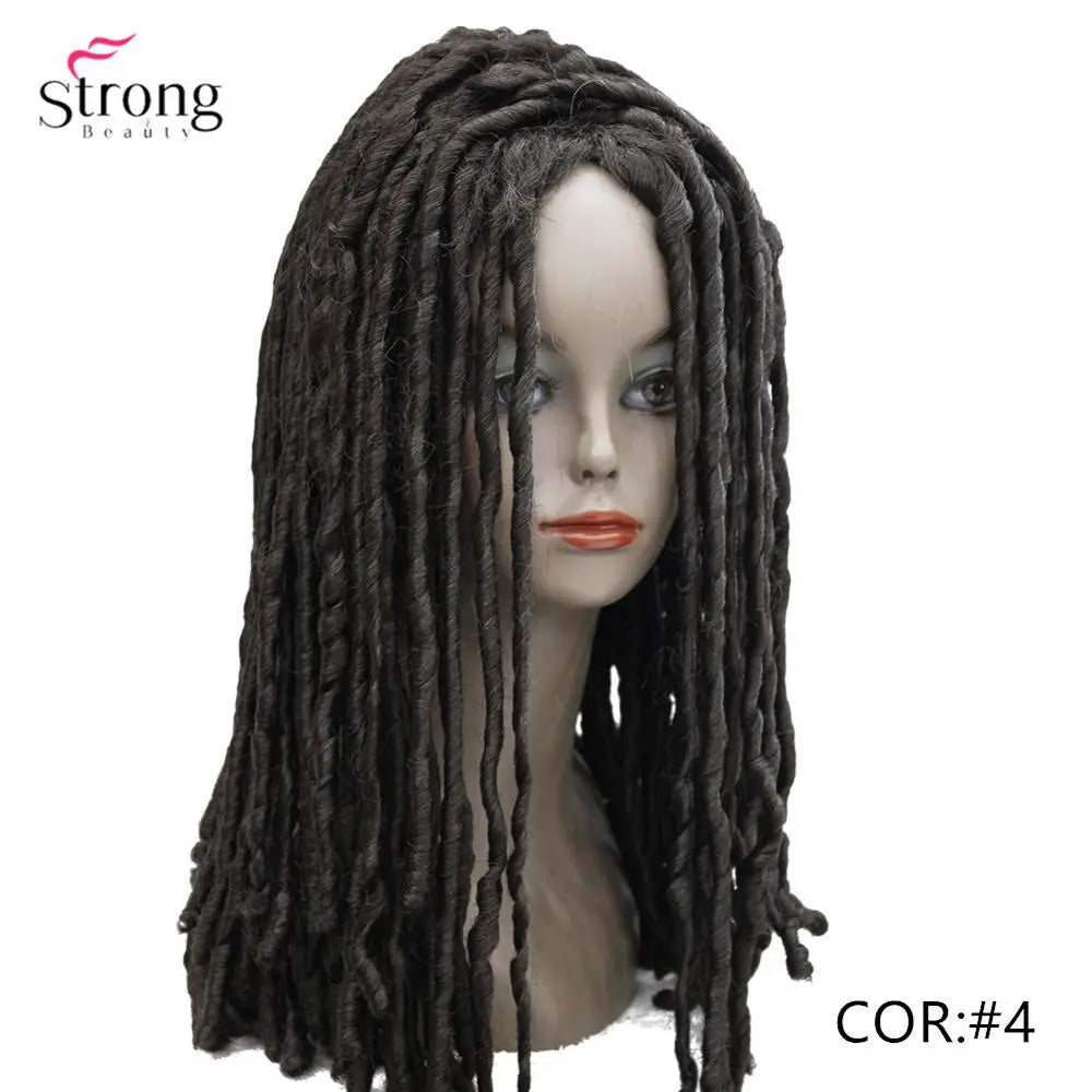 StrongBeauty Twist Hair Crotchet Braids Wigs Synthetic Dreadlocks Braids Hair Wig Luxegan
