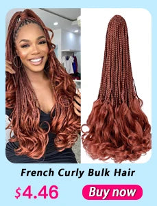 Synthetic Loose Wave Crochet Braiding Hair – Spiral Curls French Curls Pre-Stretched Ombre Braids 16"-26" | 6 Packs Luxegan