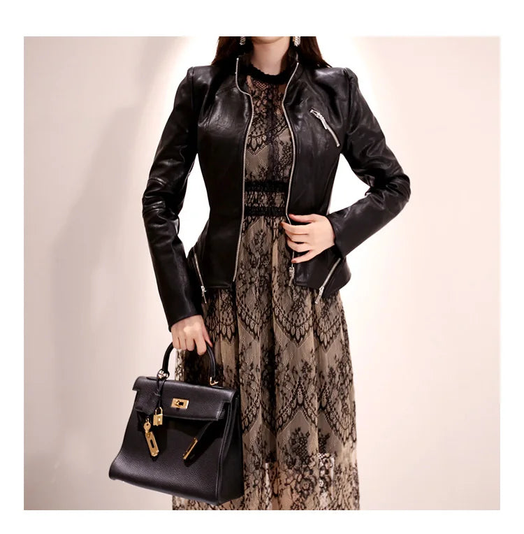 Patchwork Lace O-Neck Full-Length Sleeve Regular Fit A-Line Ankle-Length Dress – Slight Stretch Mesh-Lace, Natural Waist, Spring/Summer Luxegan