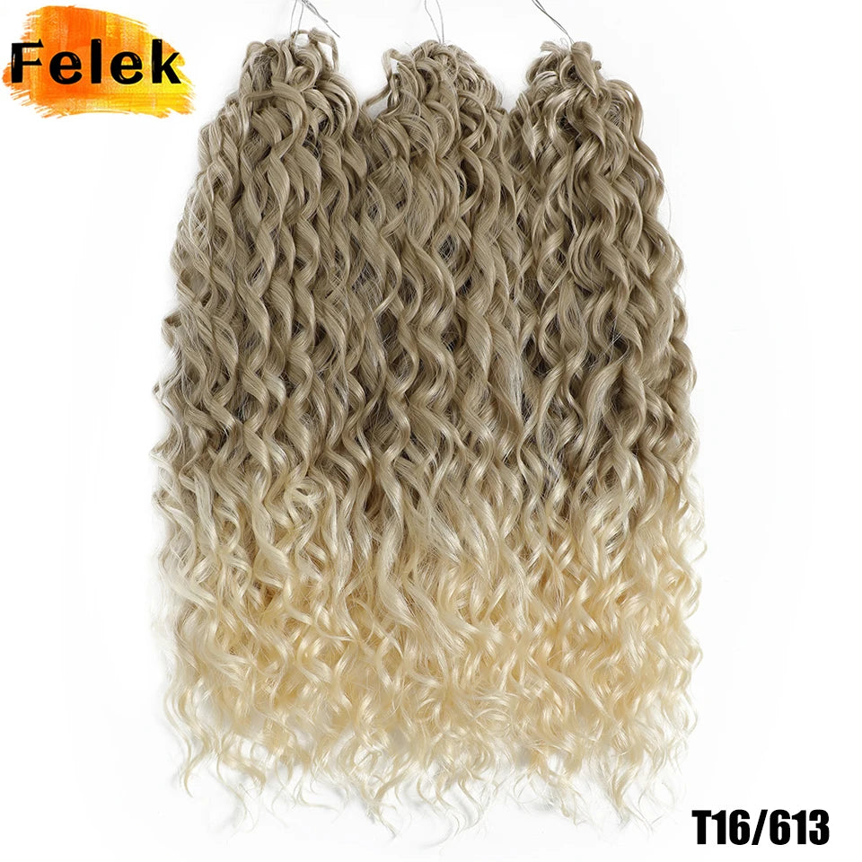 Jessica Hair Deep Wavy Twist Crochet Hair 22 Inch | 100G | 54 Colors | 3 Packs/Lot
