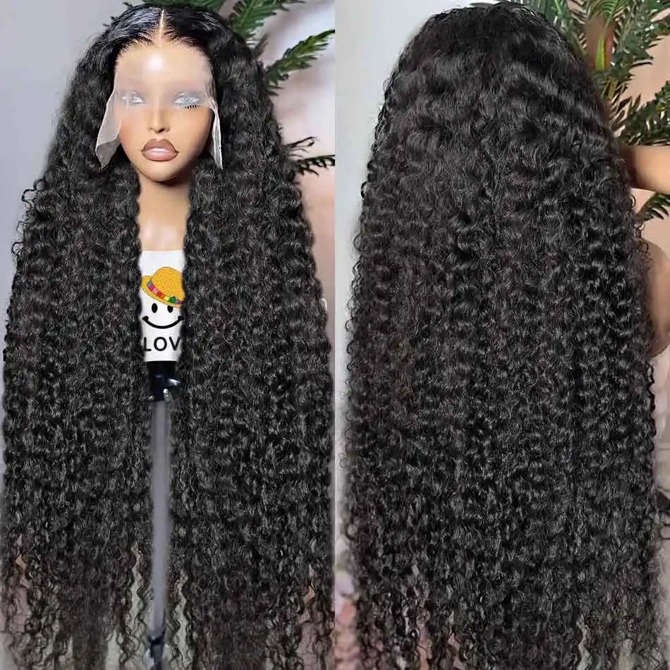 Deep Wave 13x6 HD Transparent Lace Front Human Hair Wig | Brazilian Water Wave 13x4 Lace Frontal & 4x4 Lace Wigs for Women Luxegan
