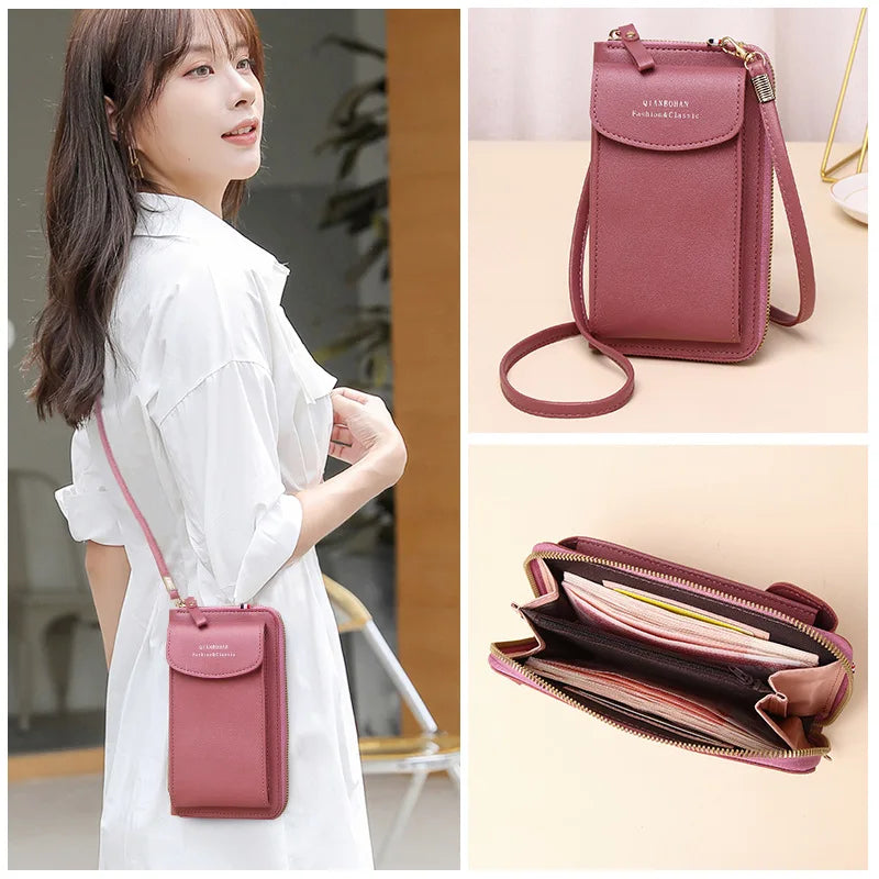 Fashion Women’s Mini PU Leather Handbag | Small Crossbody Shoulder Messenger Bag for Girls | Elegant Ladies' Phone Purse with Zipper & Flap | Versatile Daily Crossbody Bag Luxegan