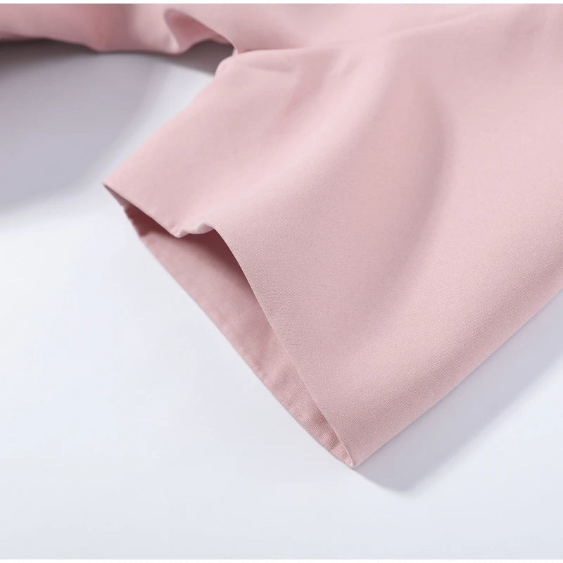 Elegant Solid Buttons Long Dress Women Waist Cinched Shoulder Pads High Collar Slit Dresses 2026 Spring Summer Lady Party Robes